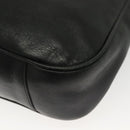 GUCCI Bamboo Hand Bag Leather 2way Black Gold 001 1577 3754 Auth ep10036-16