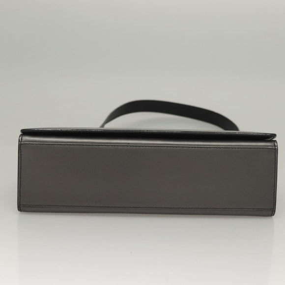 GUCCI Shoulder Bag Leather Gray Gold 001 2058 1919 0 Auth ep10038