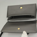 GUCCI Shoulder Bag Leather Gray Gold 001 2058 1919 0 Auth ep10038-18