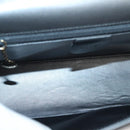 GUCCI Shoulder Bag Leather Gray Gold 001 2058 1919 0 Auth ep10038-11