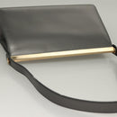 GUCCI Shoulder Bag Leather Gray Gold 001 2058 1919 0 Auth ep10038-6