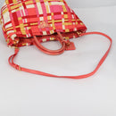 PRADA Hand Bag Nylon 2way Multicolor Gold Auth ep10042-10