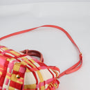 PRADA Hand Bag Nylon 2way Multicolor Gold Auth ep10042-16