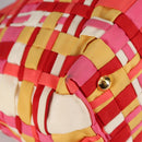 PRADA Hand Bag Nylon 2way Multicolor Gold Auth ep10042-19