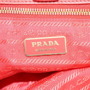 PRADA Hand Bag Nylon 2way Multicolor Gold Auth ep10042-23