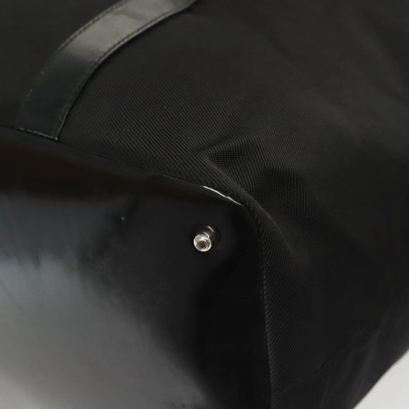 GUCCI Bamboo Tote Bag Nylon Black Silver 002 2058 0412 5 Auth ep10054