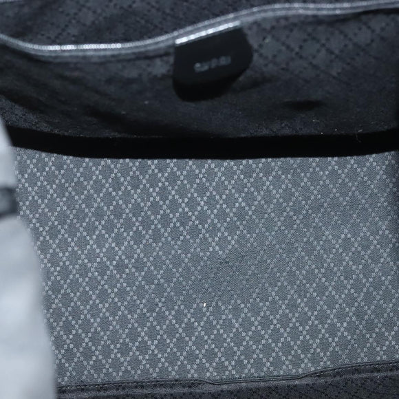 GUCCI Bamboo Tote Bag Nylon Black Silver 002 2058 0412 5 Auth ep10054