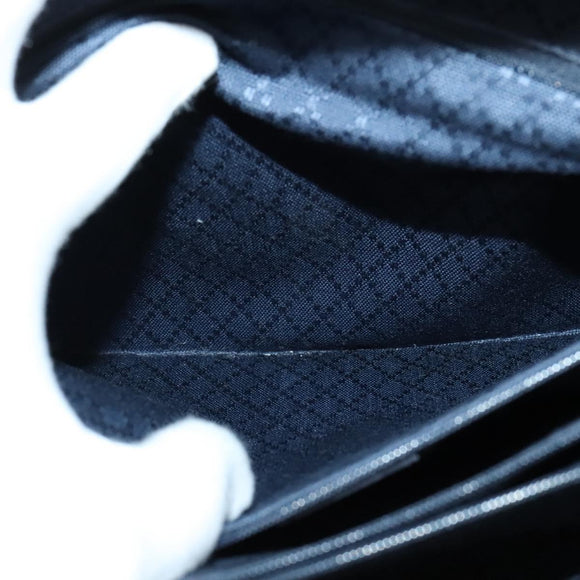 GUCCI Bamboo Hand Bag Suede Navy Gold 002 2855 0322 0 Auth ep10056