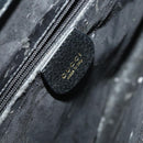 GUCCI Bamboo Hand Bag Leather Black Gold 002 1095 0260 Auth ep10062-17