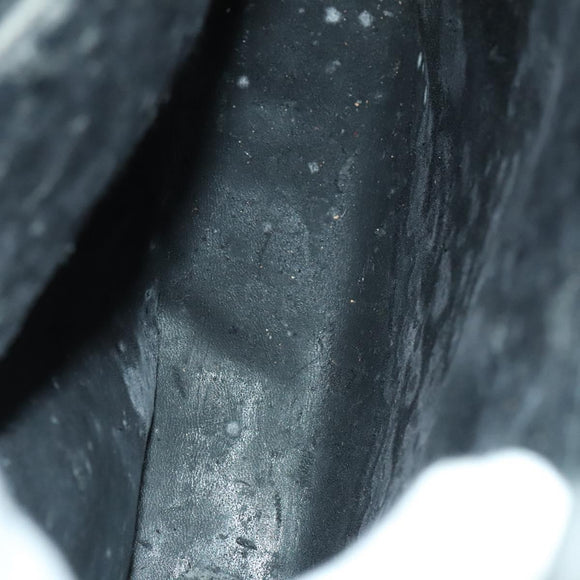 GUCCI Bamboo Hand Bag Leather Black Gold 002 1095 0260 Auth ep10062