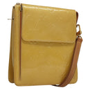 LOUIS VUITTON Monogram Vernis Motto Accessory Pouch Beige M91136 LV Auth ep10064-1