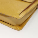 LOUIS VUITTON Monogram Vernis Motto Accessory Pouch Beige M91136 LV Auth ep10064-15