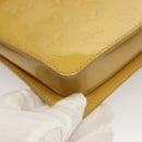 LOUIS VUITTON Monogram Vernis Motto Accessory Pouch Beige M91136 LV Auth ep10064-16