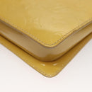 LOUIS VUITTON Monogram Vernis Motto Accessory Pouch Beige M91136 LV Auth ep10064-17