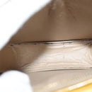 LOUIS VUITTON Monogram Vernis Motto Accessory Pouch Beige M91136 LV Auth ep10064-10