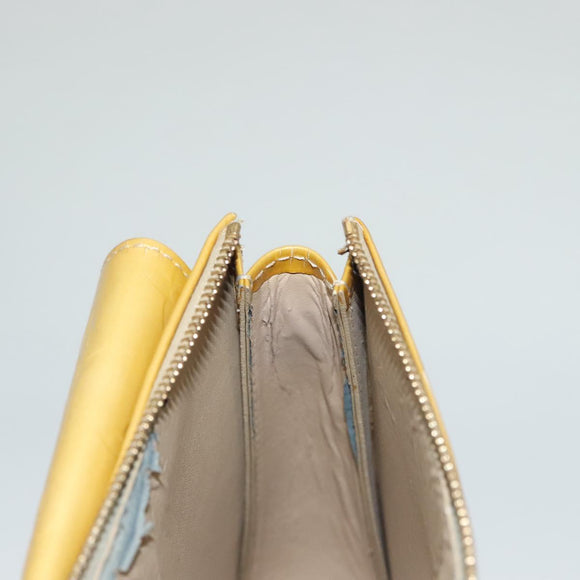 LOUIS VUITTON Monogram Vernis Motto Accessory Pouch Beige M91136 LV Auth ep10064