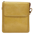 LOUIS VUITTON Monogram Vernis Motto Accessory Pouch Beige M91136 LV Auth ep10064-13