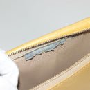 LOUIS VUITTON Monogram Vernis Motto Accessory Pouch Beige M91136 LV Auth ep10064-11