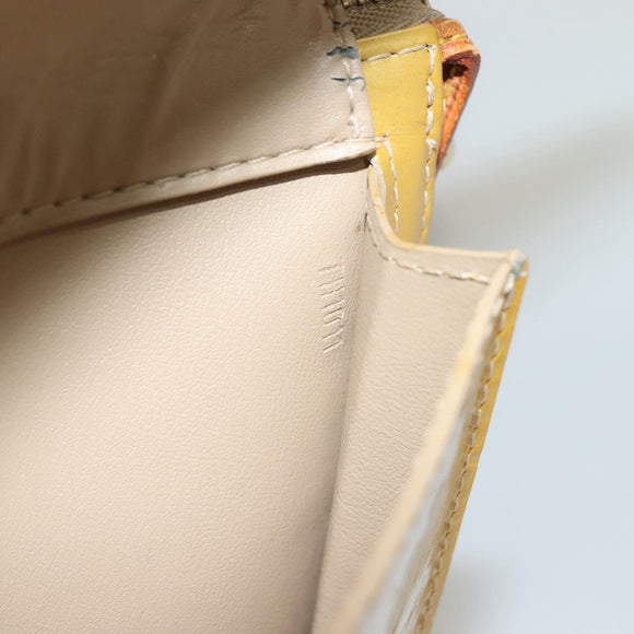 LOUIS VUITTON Monogram Vernis Motto Accessory Pouch Beige M91136 LV Auth ep10064