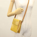 LOUIS VUITTON Monogram Vernis Motto Accessory Pouch Beige M91136 LV Auth ep10064-23