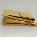 LOUIS VUITTON Monogram Vernis Motto Accessory Pouch Beige M91136 LV Auth ep10064-3