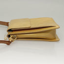 LOUIS VUITTON Monogram Vernis Motto Accessory Pouch Beige M91136 LV Auth ep10064-4