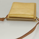 LOUIS VUITTON Monogram Vernis Motto Accessory Pouch Beige M91136 LV Auth ep10064-6