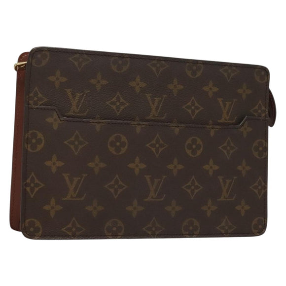 LOUIS VUITTON Monogram Pochette Homme Clutch Bag M51795 LV Auth ep10072