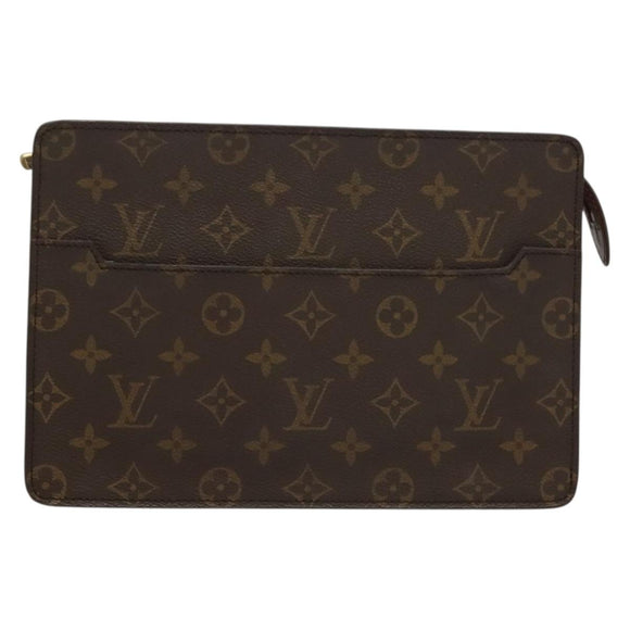 LOUIS VUITTON Monogram Pochette Homme Clutch Bag M51795 LV Auth ep10072