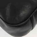 GUCCI Bamboo Hand Bag Leather 2way Black Gold 001 2852 1577 0 Auth ep10073-14