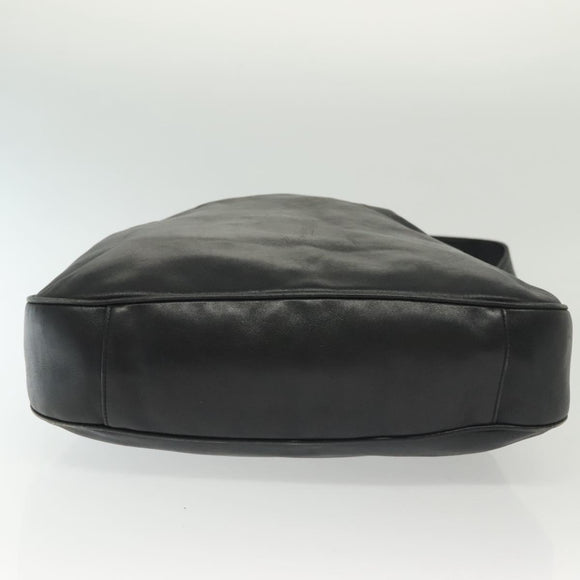 GUCCI Bamboo Hand Bag Leather 2way Black Gold 001 2852 1577 0 Auth ep10073