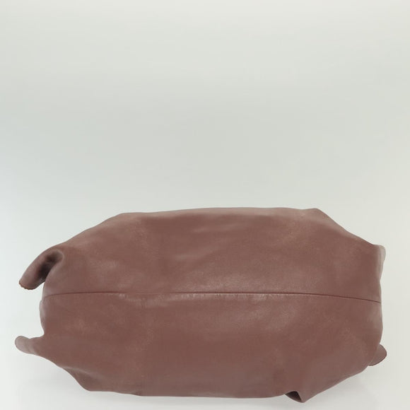 LOEWE Nappa Aire Hand Bag Leather Pink Gold Auth ep10081