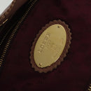 LOEWE Nappa Aire Hand Bag Leather Pink Gold Auth ep10081-18