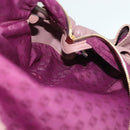 LOEWE Nappa Aire Hand Bag Leather Pink Gold Auth ep10081-20