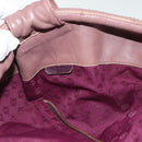 LOEWE Nappa Aire Hand Bag Leather Pink Gold Auth ep10081-21