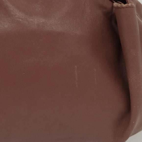 LOEWE Nappa Aire Hand Bag Leather Pink Gold Auth ep10081