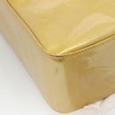 LOUIS VUITTON Monogram Vernis Columbus Tote Bag Beige M91023 LV Auth ep10083-9