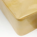 LOUIS VUITTON Monogram Vernis Columbus Tote Bag Beige M91023 LV Auth ep10083-16