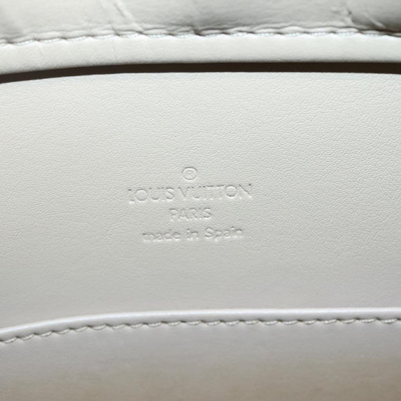 LOUIS VUITTON Monogram Vernis Columbus Tote Bag Beige M91023 LV Auth ep10083