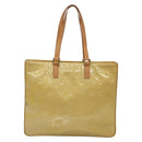 LOUIS VUITTON Monogram Vernis Columbus Tote Bag Beige M91023 LV Auth ep10083-2