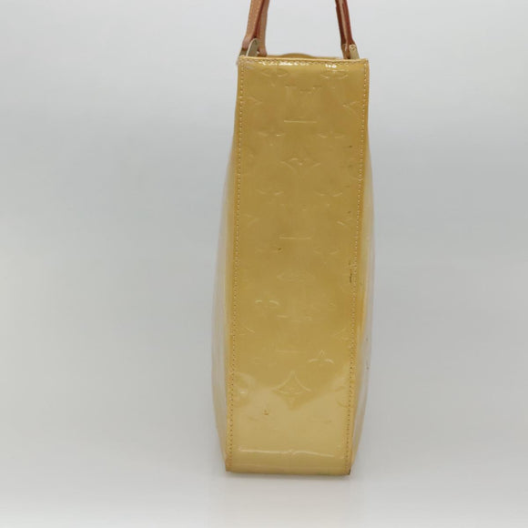 LOUIS VUITTON Monogram Vernis Columbus Tote Bag Beige M91023 LV Auth ep10083