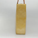 LOUIS VUITTON Monogram Vernis Columbus Tote Bag Beige M91023 LV Auth ep10083-4