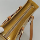 LOUIS VUITTON Monogram Vernis Columbus Tote Bag Beige M91023 LV Auth ep10083-6