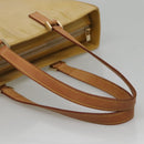 LOUIS VUITTON Monogram Vernis Columbus Tote Bag Beige M91023 LV Auth ep10083-7