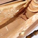 GUCCI Bamboo Hand Bag Suede Beige Gold 000 2853 0260 0 Auth ep10084-16