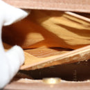 GUCCI Bamboo Hand Bag Suede Beige Gold 000 2853 0260 0 Auth ep10084-18