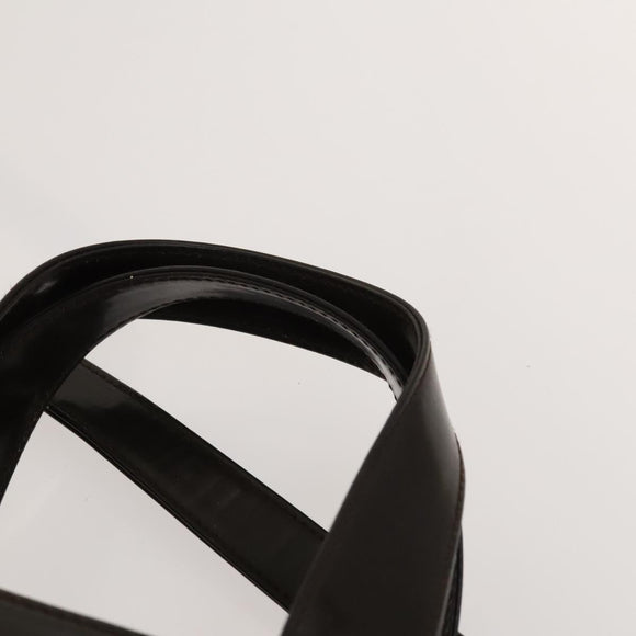 GUCCI Hand Bag Patent leather 2way Silver Brown 000 2058 0504 5 Auth ep10087