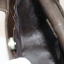 GUCCI Hand Bag Patent leather 2way Silver Brown 000 2058 0504 5 Auth ep10087-20