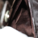 GUCCI Hand Bag Patent leather 2way Silver Brown 000 2058 0504 5 Auth ep10087-21