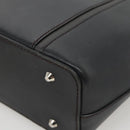 BURBERRY Hand Bag Leather Black Silver Auth ep10090-15